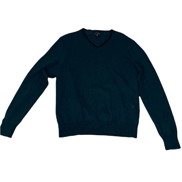 Club Monaco green vneck sweater large - Picture 1 of 4